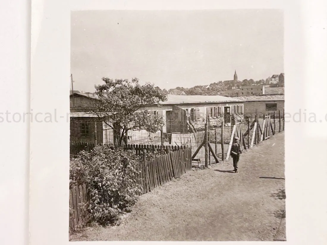 US GI WWII PHOTO GROUPING - BUCHENWALD CONCENTRATION CAMP, MUSSOLINI, AIRCRAFT, TANKS