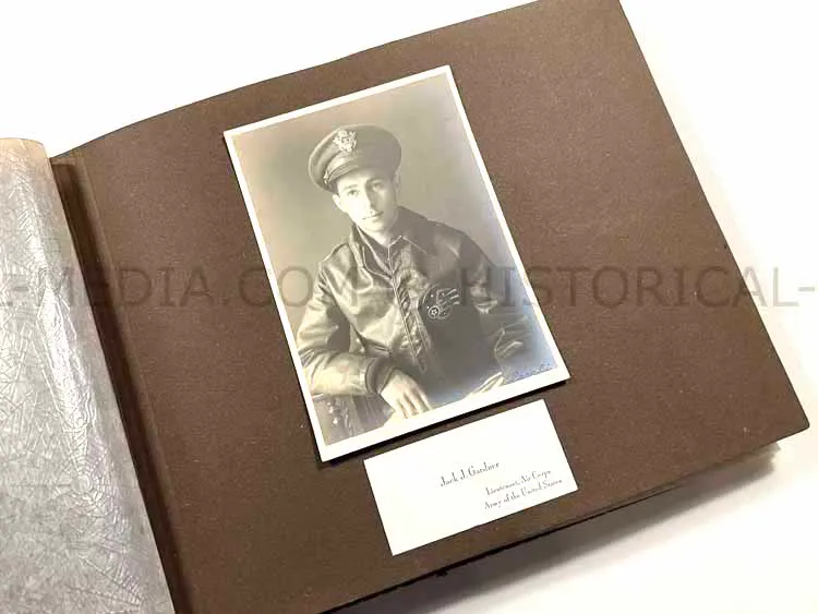 EXTENSIVE US WWII AIR CORPS A-2 GROUPING - MAJOR - 317TH TROOP CARRIER GROUP