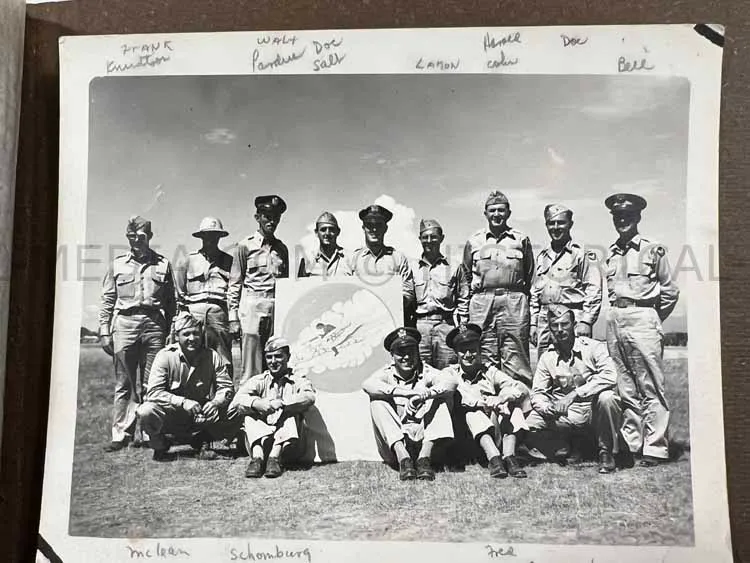 EXTENSIVE US WWII AIR CORPS A-2 GROUPING - MAJOR - 317TH TROOP CARRIER GROUP
