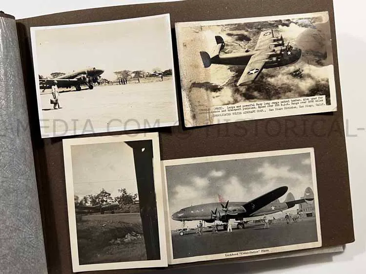 EXTENSIVE US WWII AIR CORPS A-2 GROUPING - MAJOR - 317TH TROOP CARRIER GROUP
