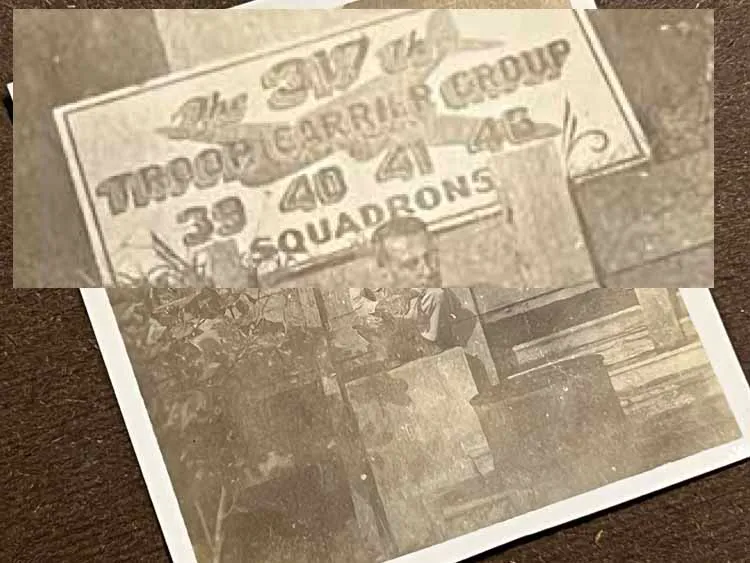 EXTENSIVE US WWII AIR CORPS A-2 GROUPING - MAJOR - 317TH TROOP CARRIER GROUP