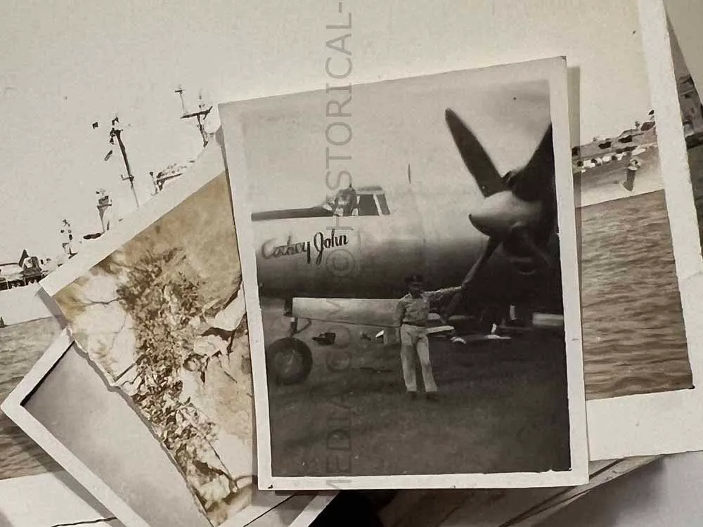 EXTENSIVE US WWII AIR CORPS A-2 GROUPING - MAJOR - 317TH TROOP CARRIER GROUP