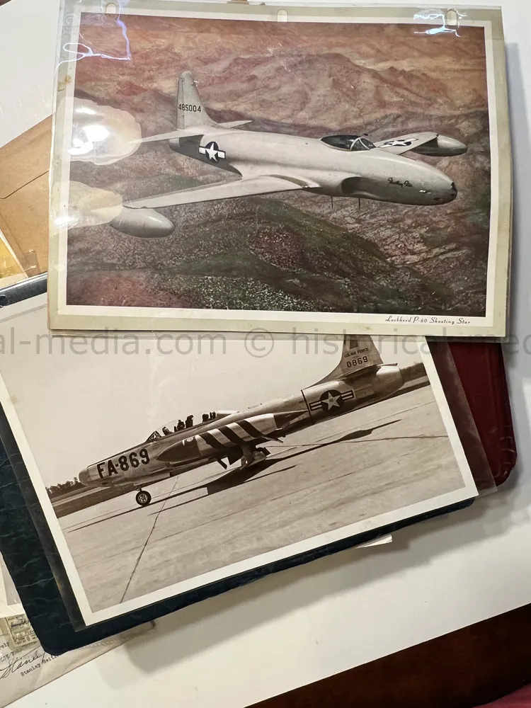 WWII AIR CORPS GROUPING - 27TH FIGHTER GROUP - EVADER - CATERPILLAR CLUB!