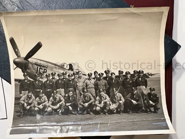 WWII AIR CORPS GROUPING - 27TH FIGHTER GROUP - EVADER - CATERPILLAR CLUB!