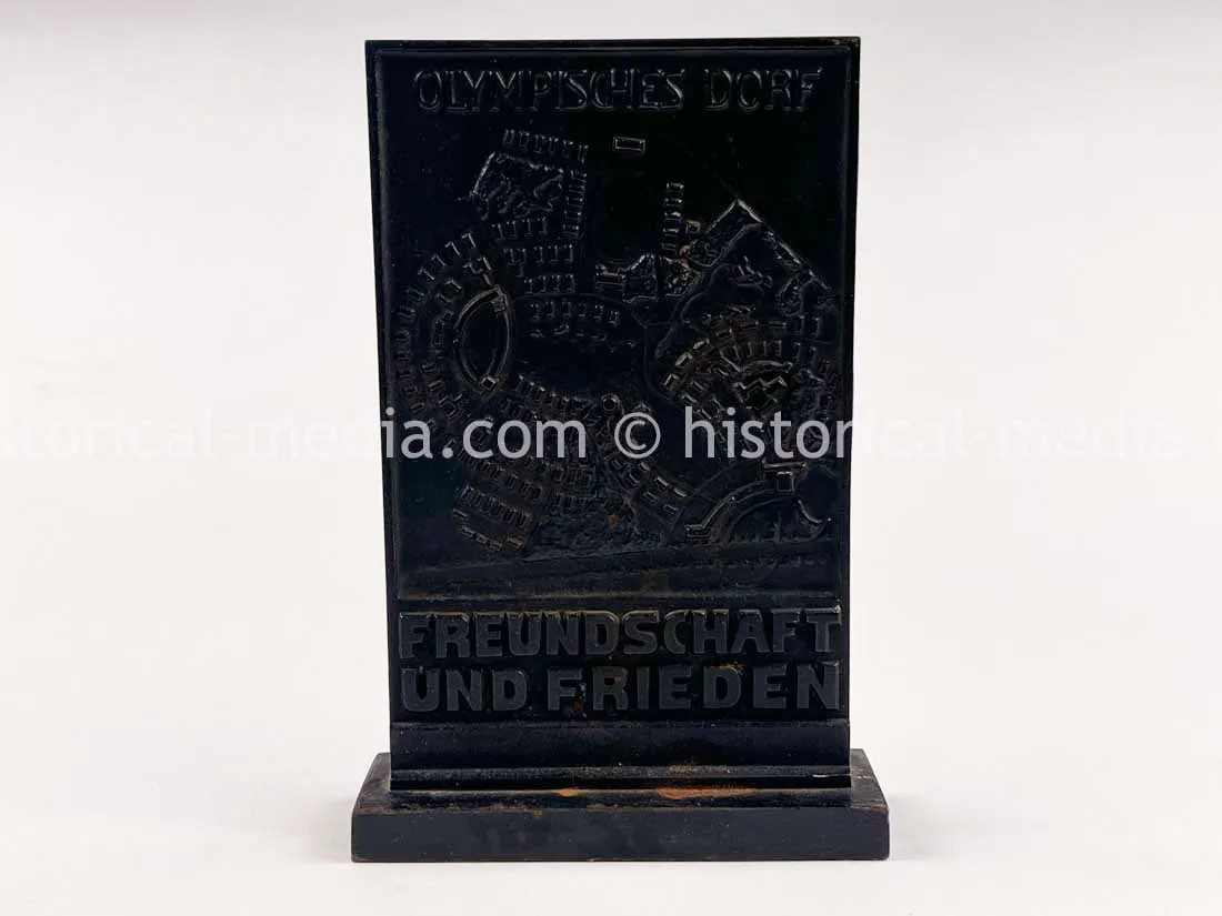 1936 BERLIN OLYMPICS PAPERWEIGHT FROM OLYMPIC VILLAGE