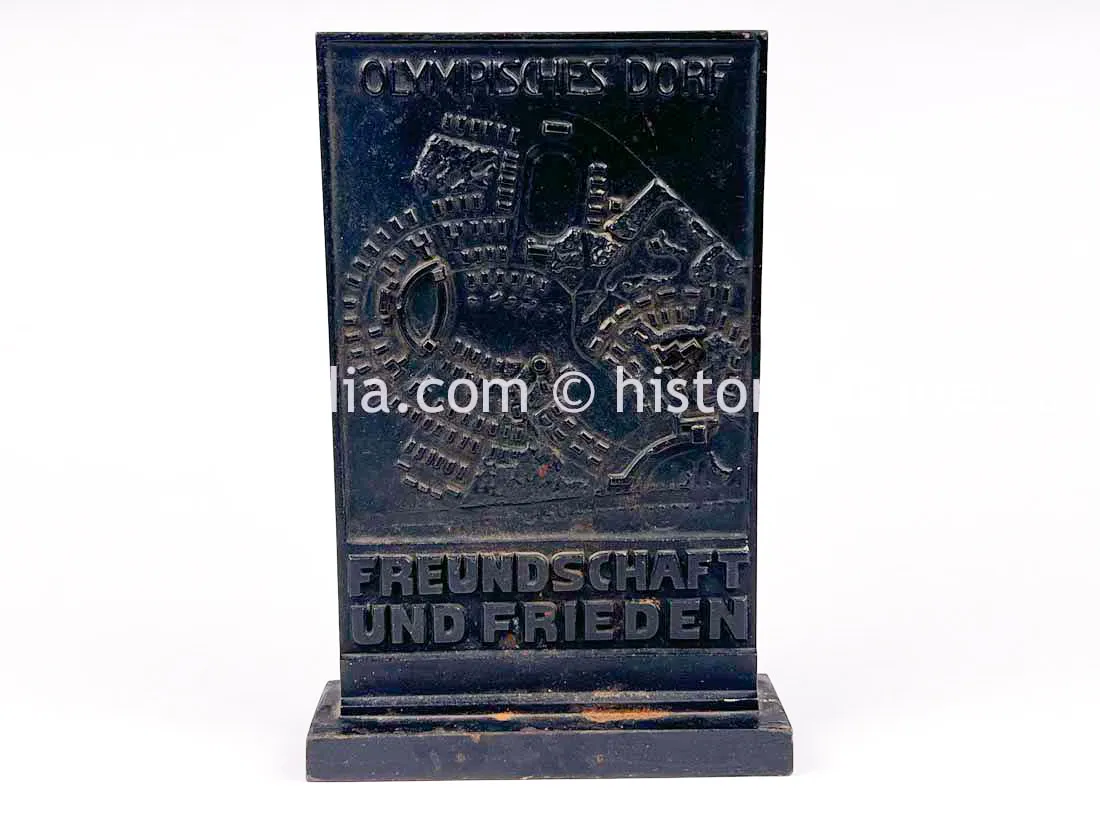 1936 BERLIN OLYMPICS PAPERWEIGHT FROM OLYMPIC VILLAGE