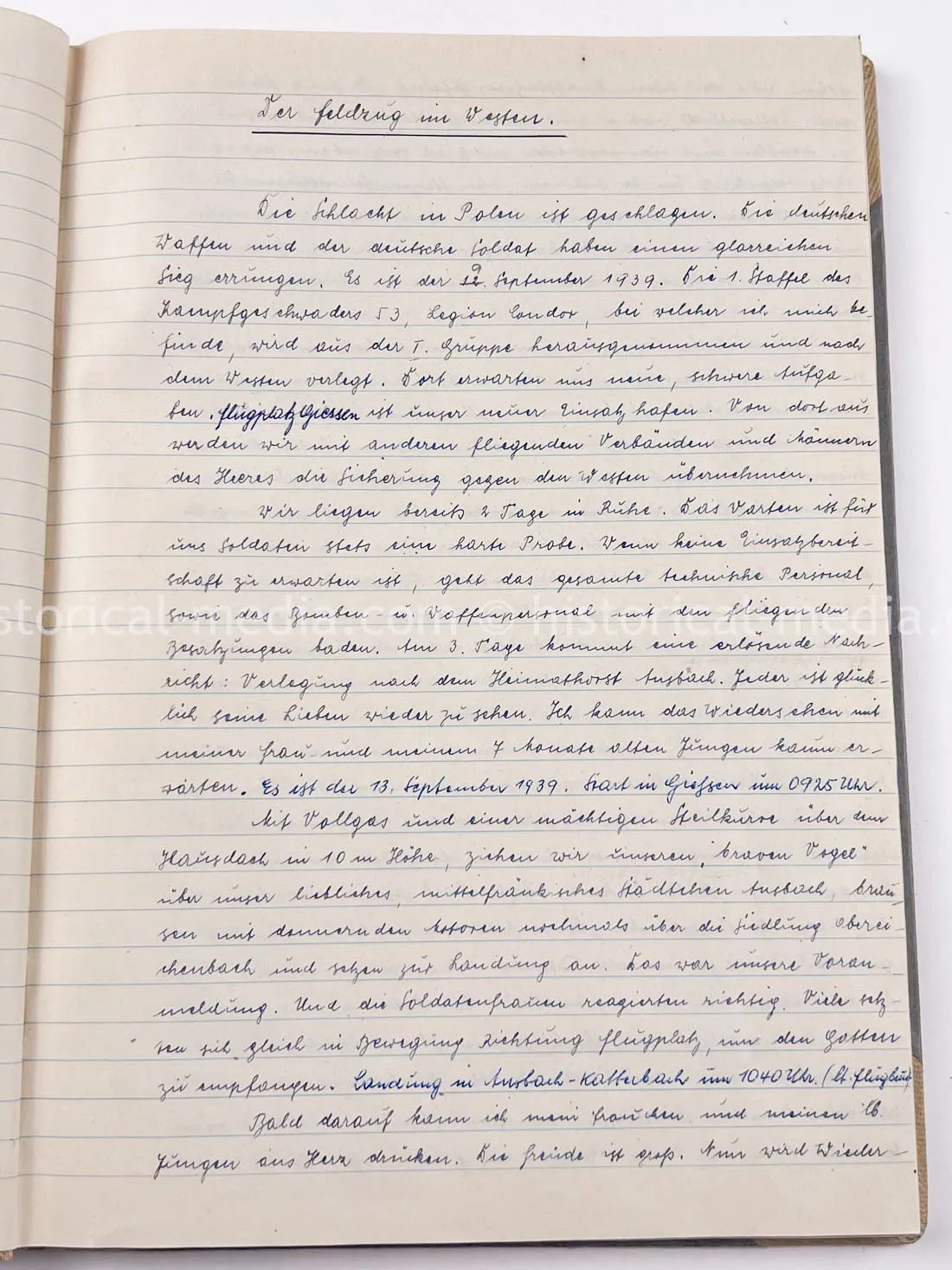 LUFTWAFFE PHOTO ALBUM & DIARY - POLAND, FRANCE, RUSSIA CAMPAIGNS - HE 111 AIRCREW