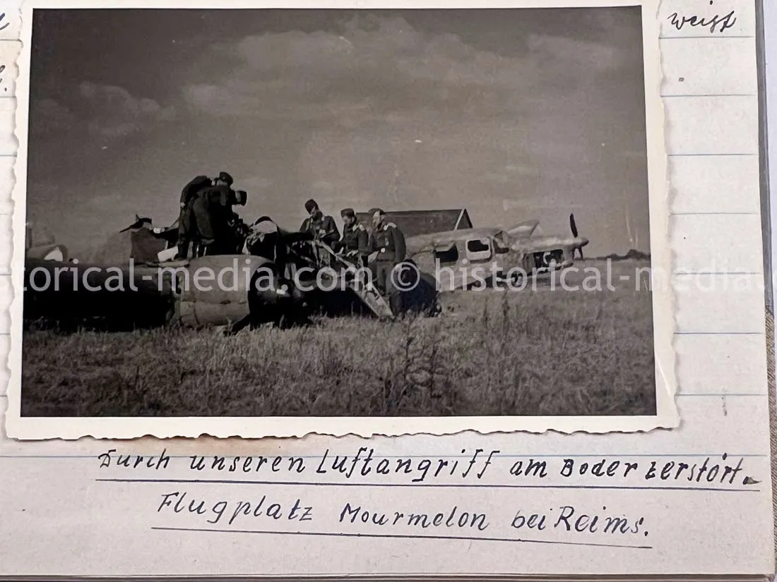 LUFTWAFFE PHOTO ALBUM & DIARY - POLAND, FRANCE, RUSSIA CAMPAIGNS - HE 111 AIRCREW