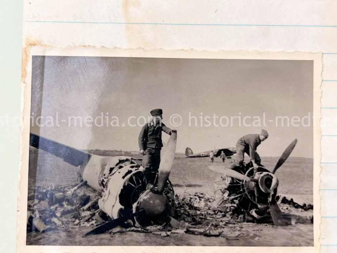 LUFTWAFFE PHOTO ALBUM & DIARY - POLAND, FRANCE, RUSSIA CAMPAIGNS - HE 111 AIRCREW