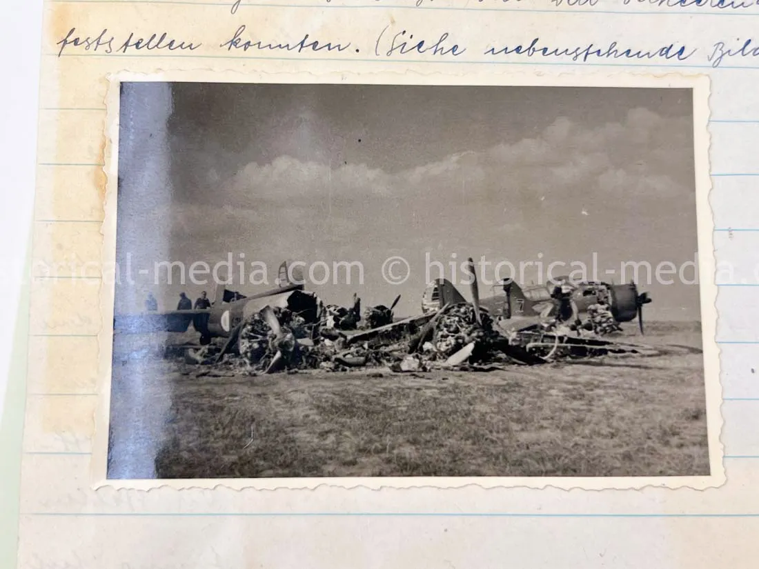 LUFTWAFFE PHOTO ALBUM & DIARY - POLAND, FRANCE, RUSSIA CAMPAIGNS - HE 111 AIRCREW
