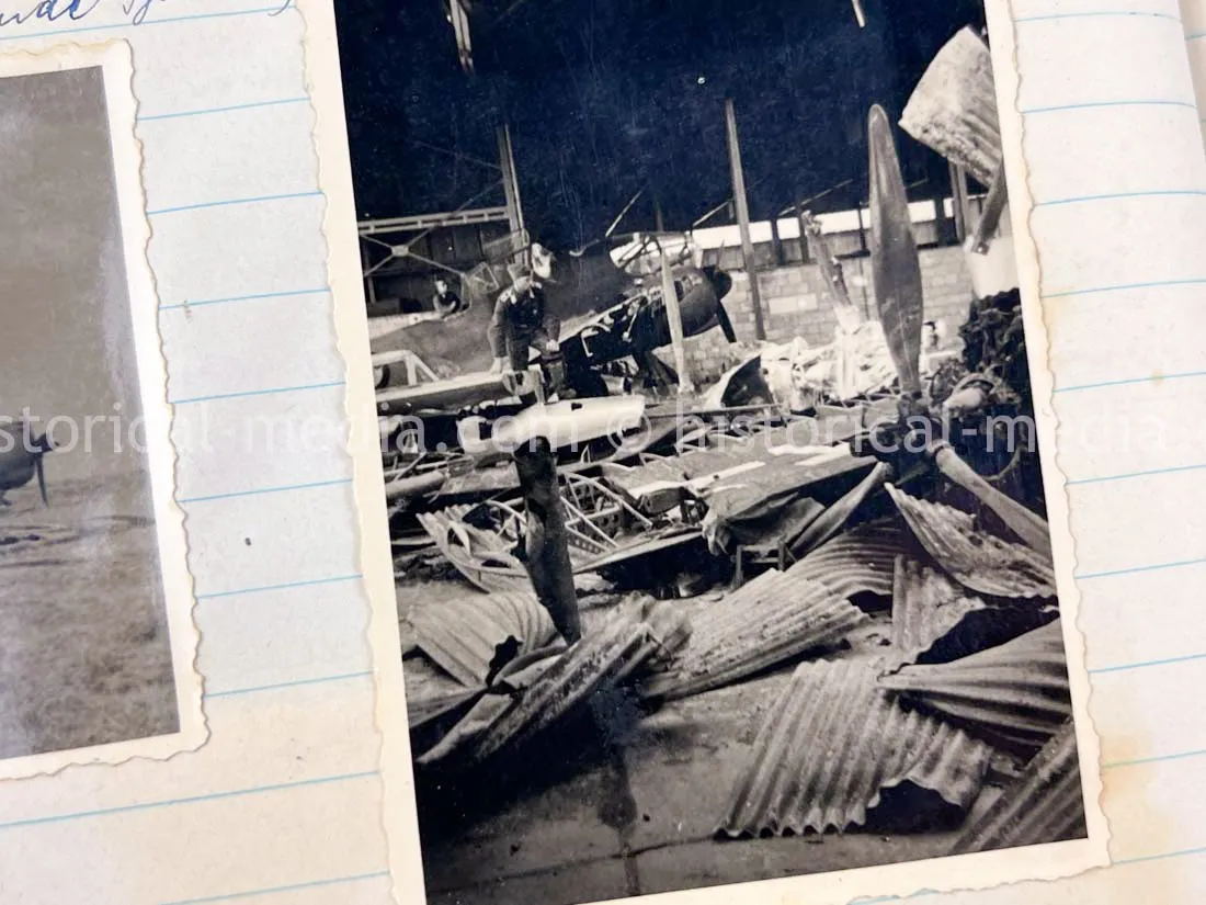 LUFTWAFFE PHOTO ALBUM & DIARY - POLAND, FRANCE, RUSSIA CAMPAIGNS - HE 111 AIRCREW