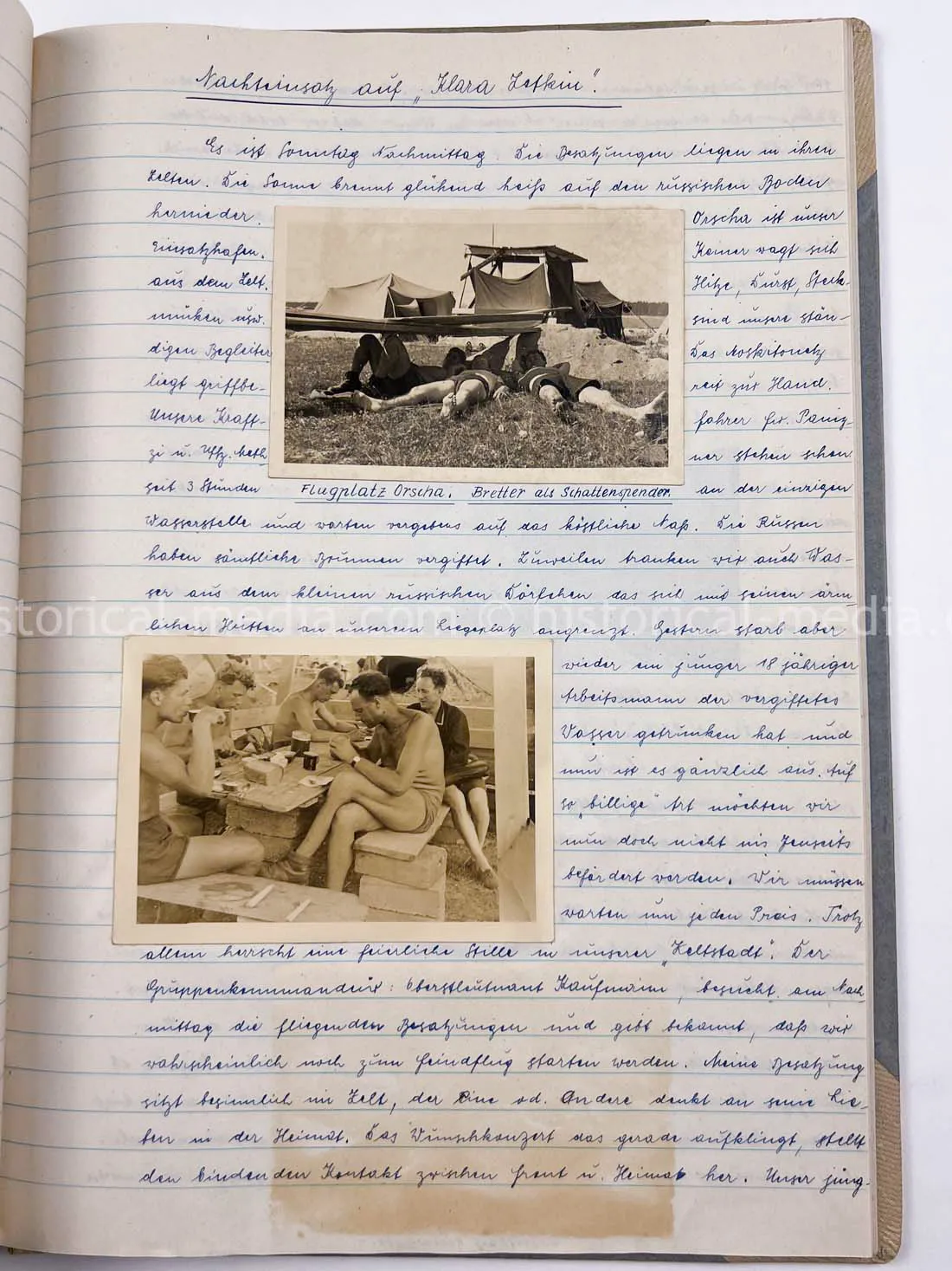 LUFTWAFFE PHOTO ALBUM & DIARY - POLAND, FRANCE, RUSSIA CAMPAIGNS - HE 111 AIRCREW