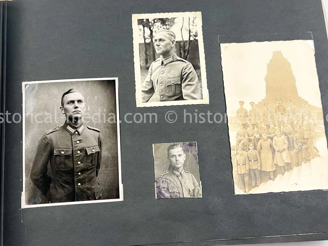 GERMAN ARMY PHOTO ALBUM - FRANCE CAMPAIGN - BELGIUM + OBERSALZBURG - BERGHOF