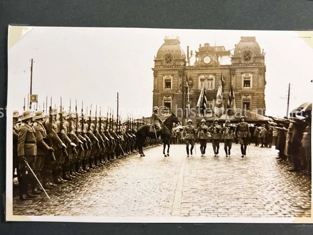 GERMAN ARMY PHOTO ALBUM - FRANCE CAMPAIGN - BELGIUM + OBERSALZBURG - BERGHOF