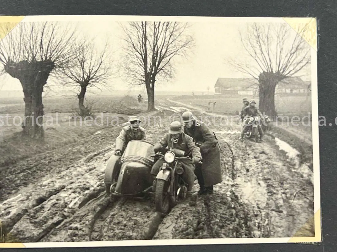 GERMAN ARMY PHOTO ALBUM - FRANCE CAMPAIGN - BELGIUM + OBERSALZBURG - BERGHOF