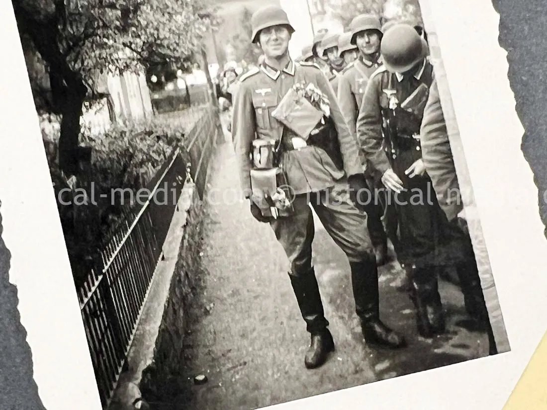 GERMAN ARMY PHOTO ALBUM - FRANCE CAMPAIGN - BELGIUM + OBERSALZBURG - BERGHOF