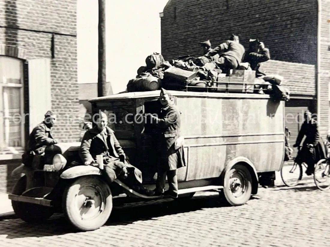 GERMAN ARMY PHOTO ALBUM - FRANCE CAMPAIGN - BELGIUM + OBERSALZBURG - BERGHOF
