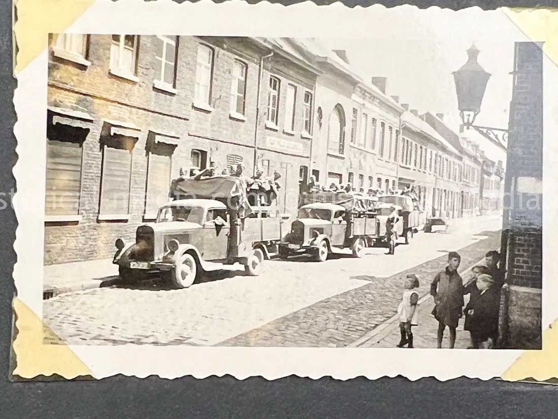 GERMAN ARMY PHOTO ALBUM - FRANCE CAMPAIGN - BELGIUM + OBERSALZBURG - BERGHOF
