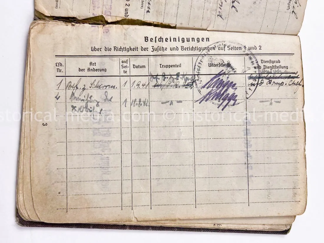 GERMAN ARMY SOLDBUCH & PHOTO ALBUM GROUPING - 21. PANZER DIVISION - AFRIKAKORPS