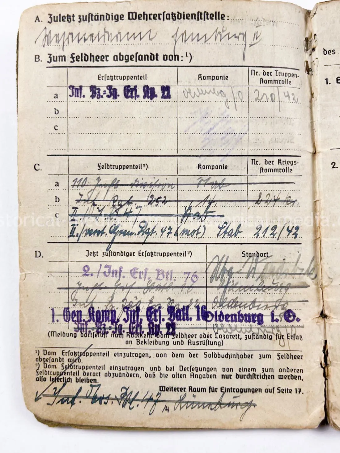 GERMAN ARMY SOLDBUCH & PHOTO ALBUM GROUPING - 21. PANZER DIVISION - AFRIKAKORPS