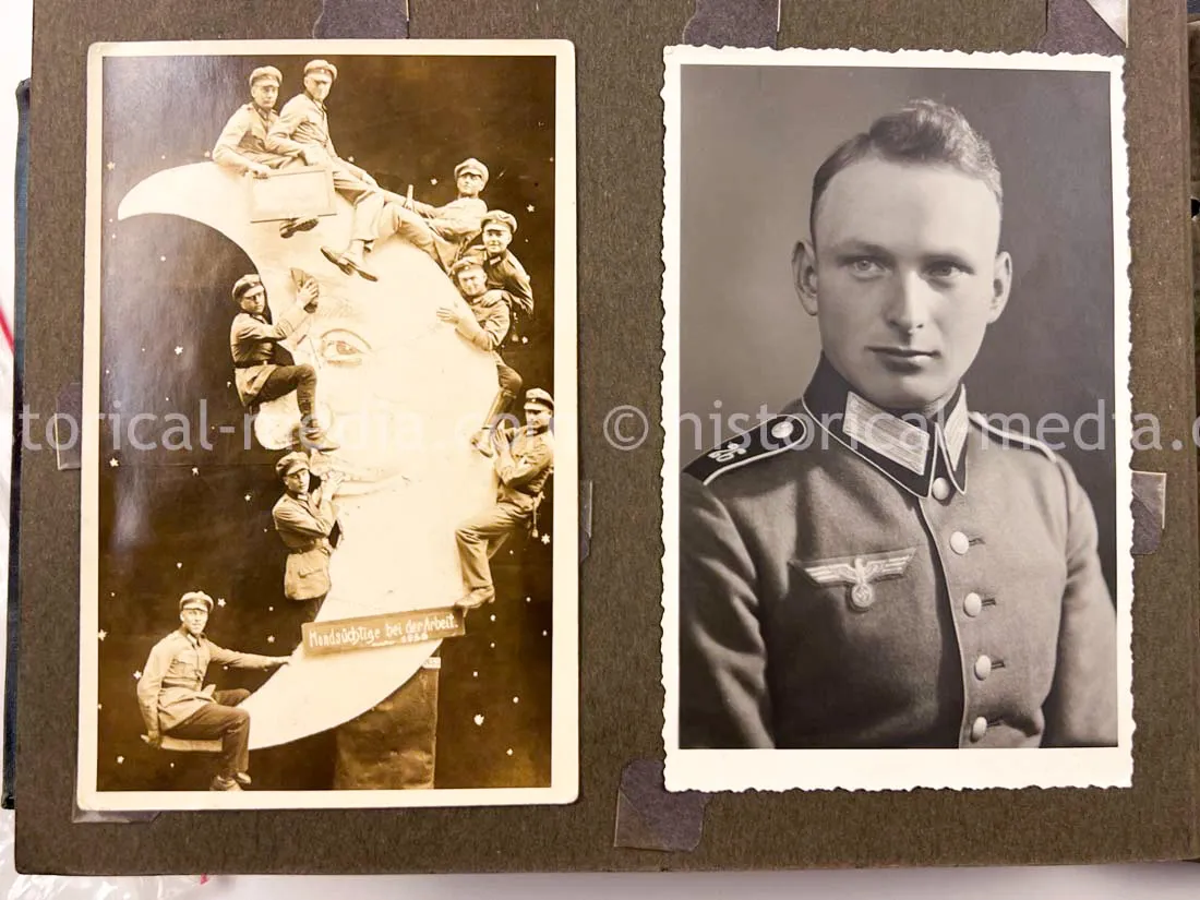 GERMAN ARMY SOLDBUCH & PHOTO ALBUM GROUPING - 21. PANZER DIVISION - AFRIKAKORPS