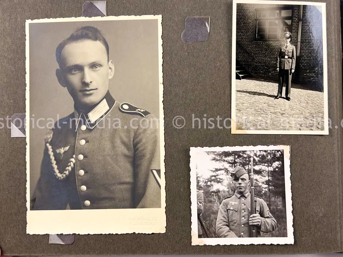 GERMAN ARMY SOLDBUCH & PHOTO ALBUM GROUPING - 21. PANZER DIVISION - AFRIKAKORPS