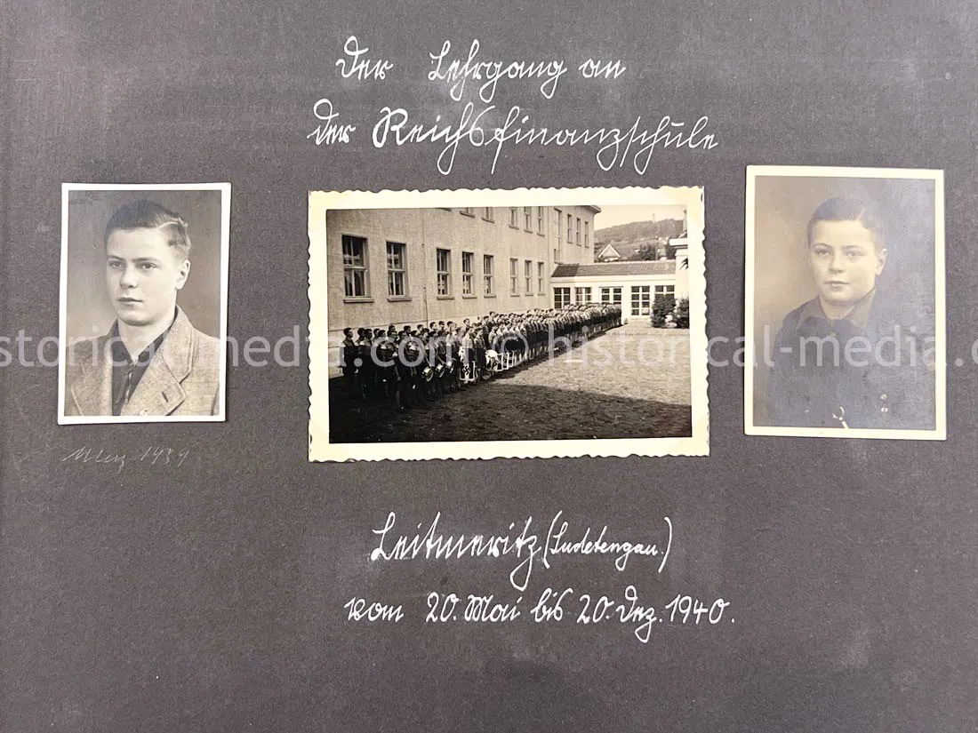 HITLER JUGEND PHOTO ALBUM - REICHSFINANZSCHULE LEITMERITZ (SUDETENLAND)