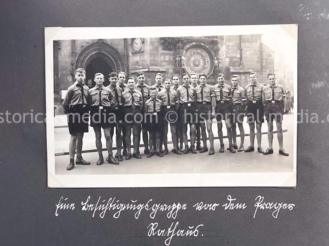 HITLER JUGEND PHOTO ALBUM - REICHSFINANZSCHULE LEITMERITZ (SUDETENLAND)