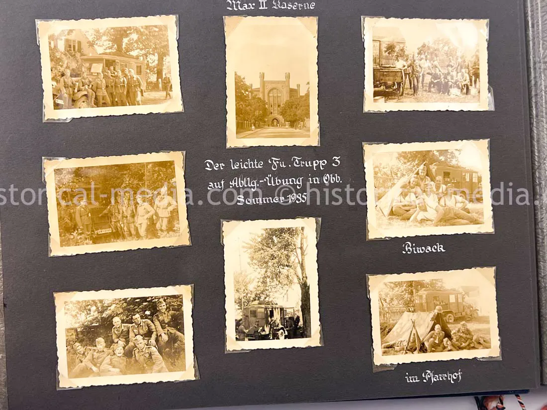 GERMAN ARMY PHOTO ALBUM - HITLER PHOTOS - SUDETENLAND, POLAND, WARSAW GHETTO - TOP!