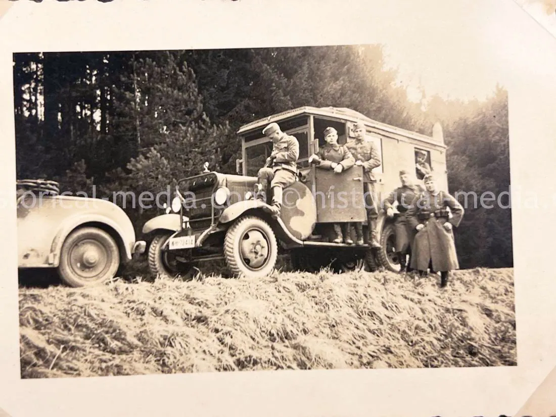 GERMAN ARMY PHOTO ALBUM - HITLER PHOTOS - SUDETENLAND, POLAND, WARSAW GHETTO - TOP!