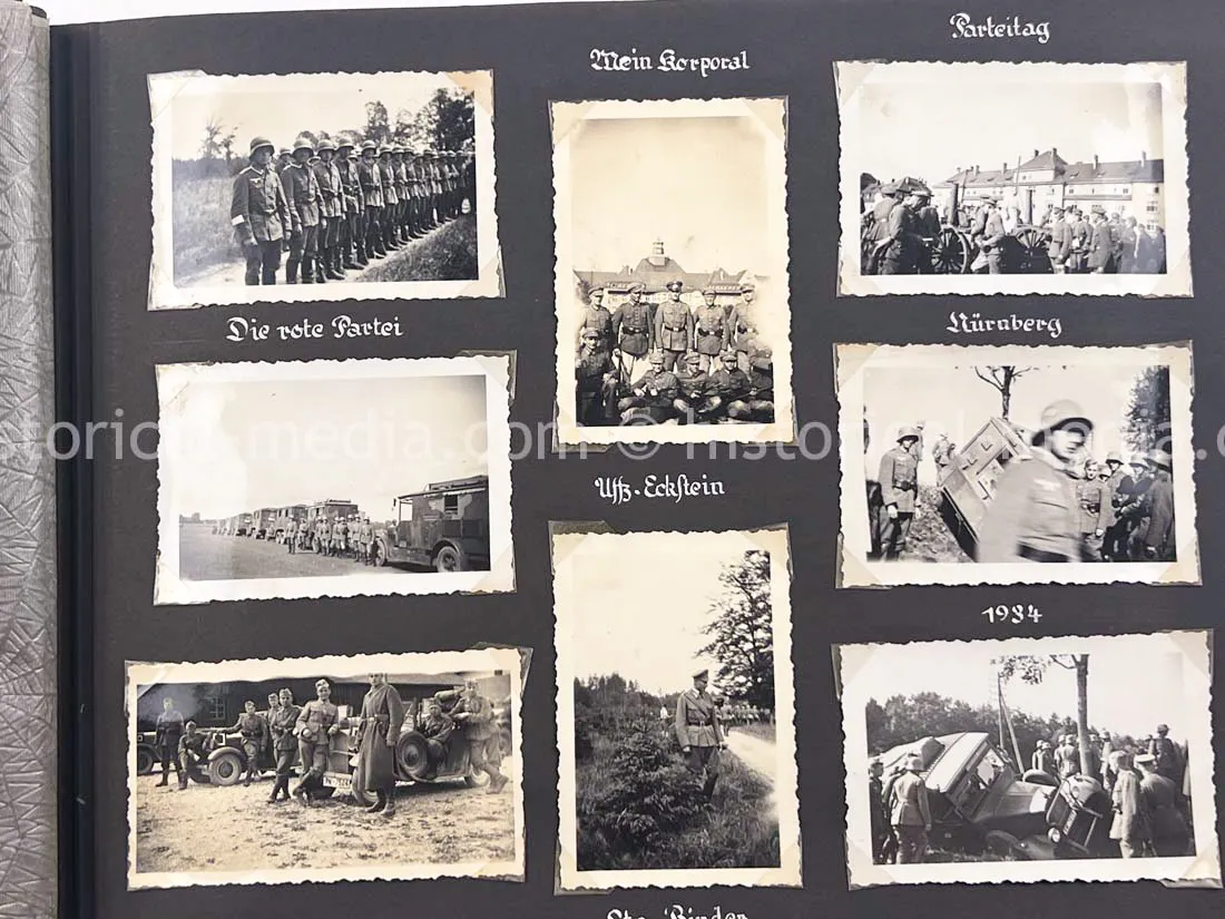 GERMAN ARMY PHOTO ALBUM - HITLER PHOTOS - SUDETENLAND, POLAND, WARSAW GHETTO - TOP!