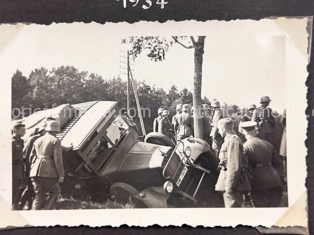 GERMAN ARMY PHOTO ALBUM - HITLER PHOTOS - SUDETENLAND, POLAND, WARSAW GHETTO - TOP!