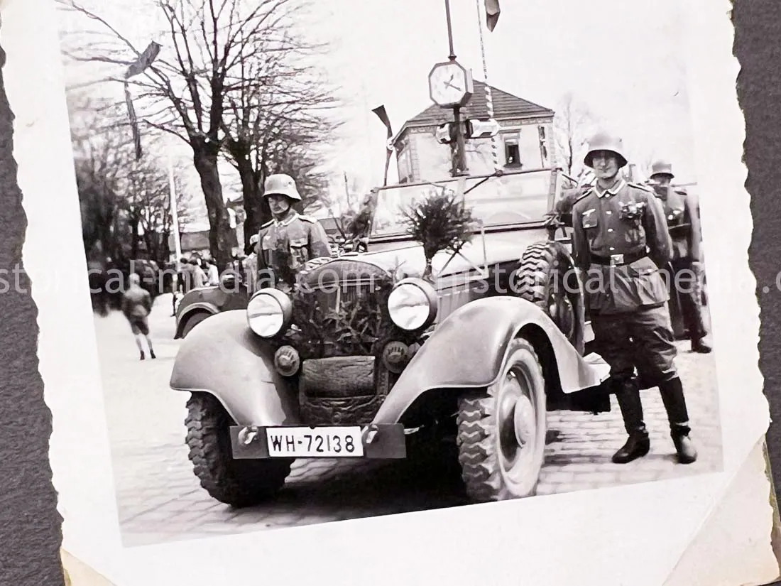 GERMAN ARMY PHOTO ALBUM - HITLER PHOTOS - SUDETENLAND, POLAND, WARSAW GHETTO - TOP!