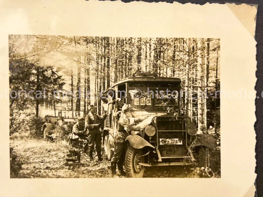GERMAN ARMY PHOTO ALBUM - HITLER PHOTOS - SUDETENLAND, POLAND, WARSAW GHETTO - TOP!