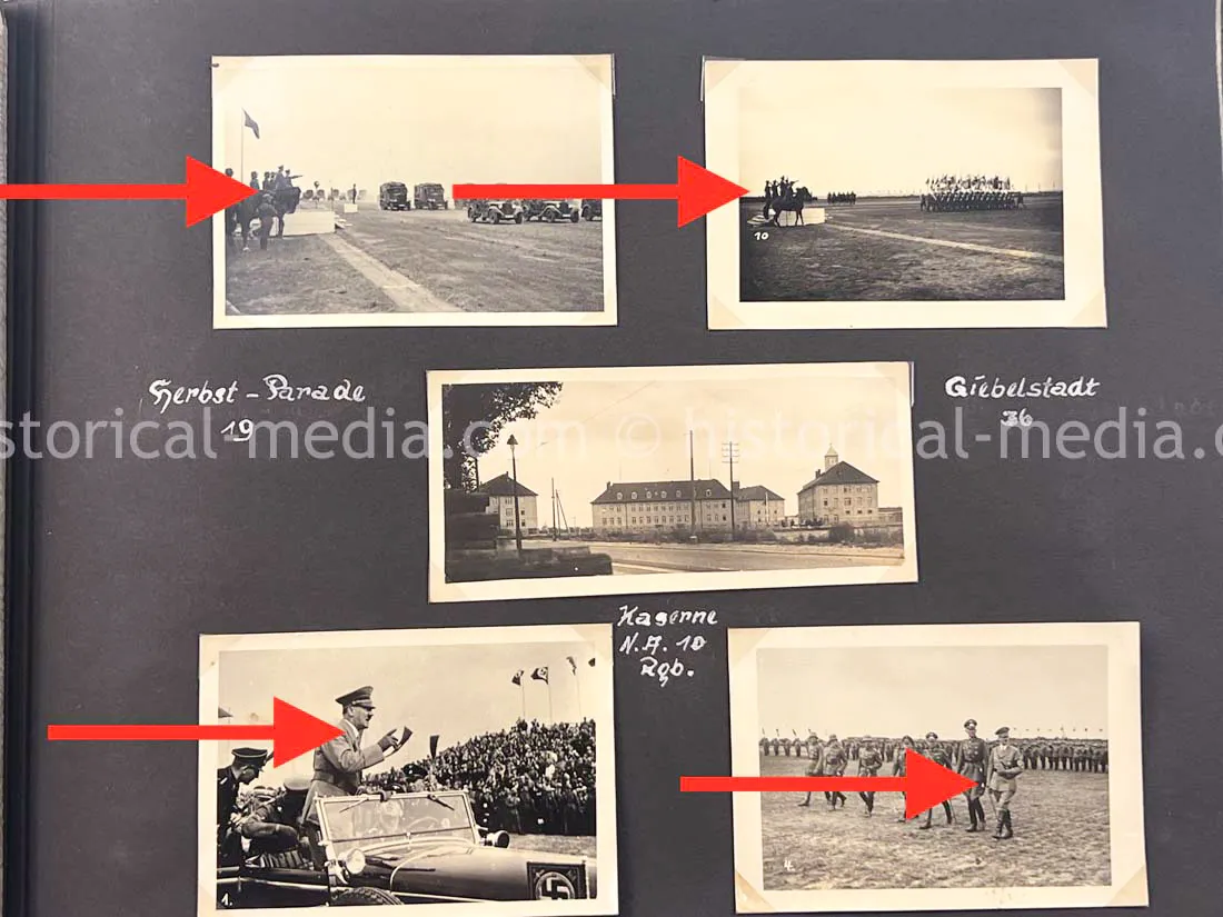 GERMAN ARMY PHOTO ALBUM - HITLER PHOTOS - SUDETENLAND, POLAND, WARSAW GHETTO - TOP!