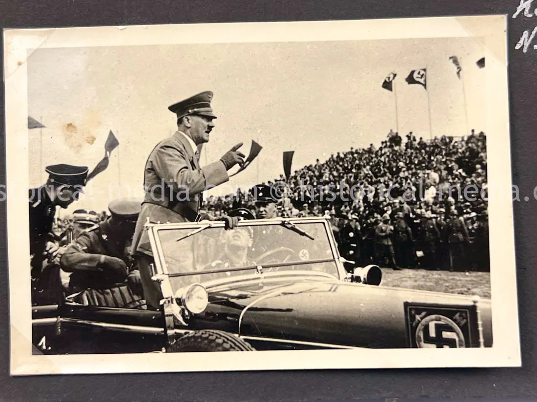 GERMAN ARMY PHOTO ALBUM - HITLER PHOTOS - SUDETENLAND, POLAND, WARSAW GHETTO - TOP!