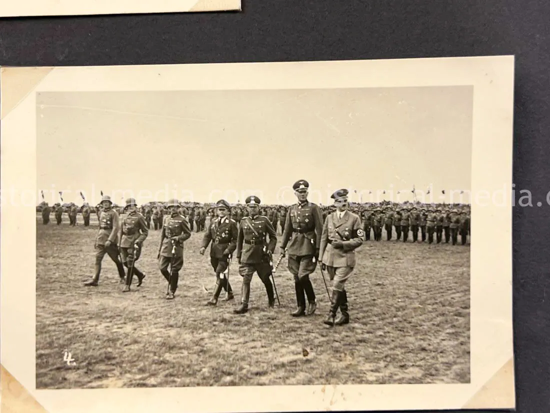 GERMAN ARMY PHOTO ALBUM - HITLER PHOTOS - SUDETENLAND, POLAND, WARSAW GHETTO - TOP!