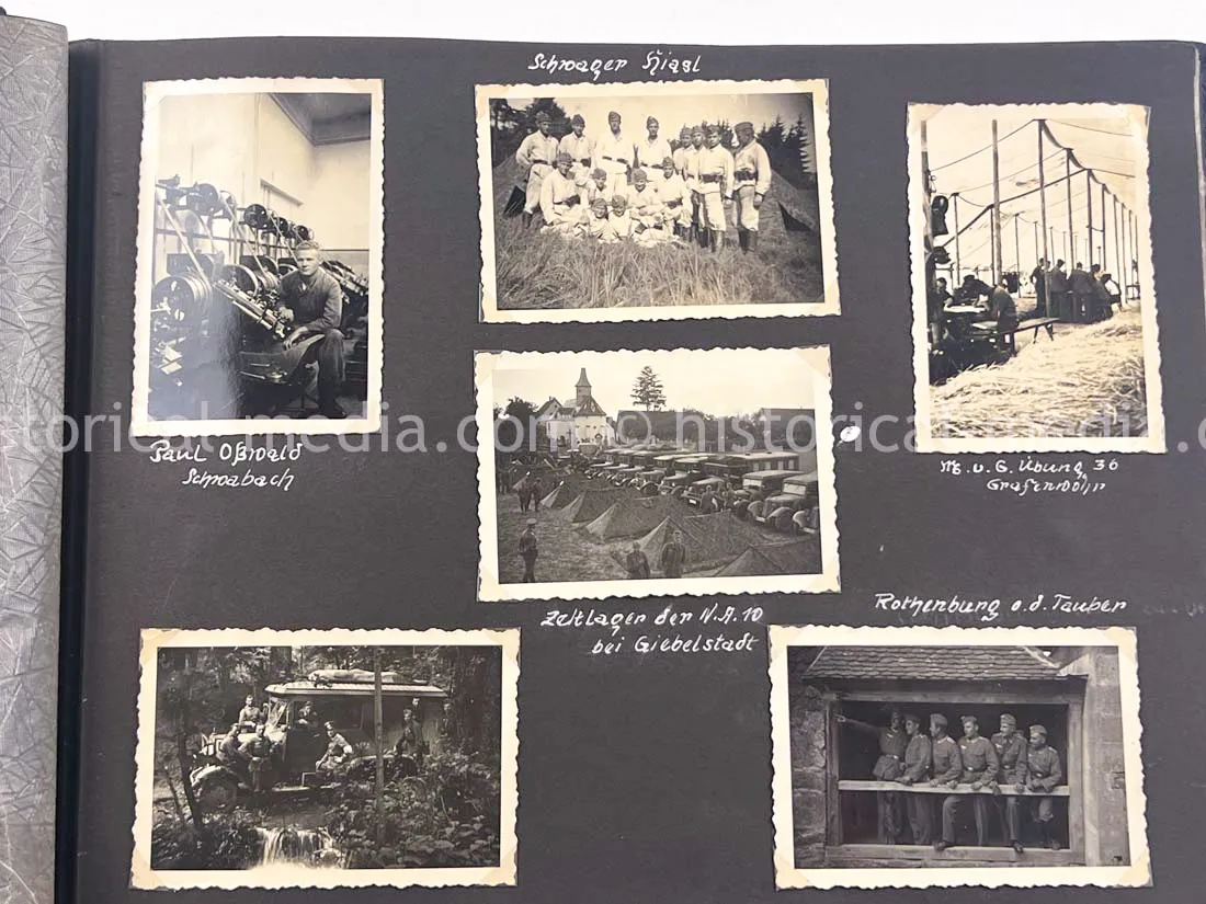 GERMAN ARMY PHOTO ALBUM - HITLER PHOTOS - SUDETENLAND, POLAND, WARSAW GHETTO - TOP!