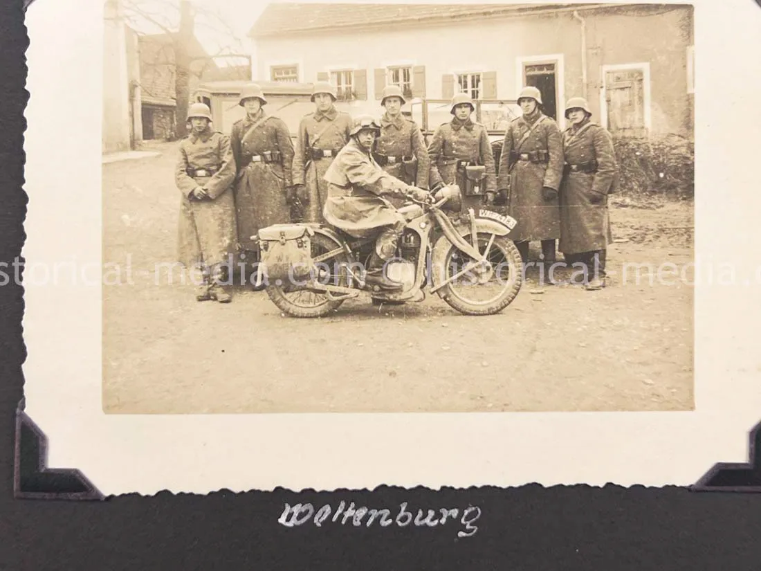 GERMAN ARMY PHOTO ALBUM - HITLER PHOTOS - SUDETENLAND, POLAND, WARSAW GHETTO - TOP!