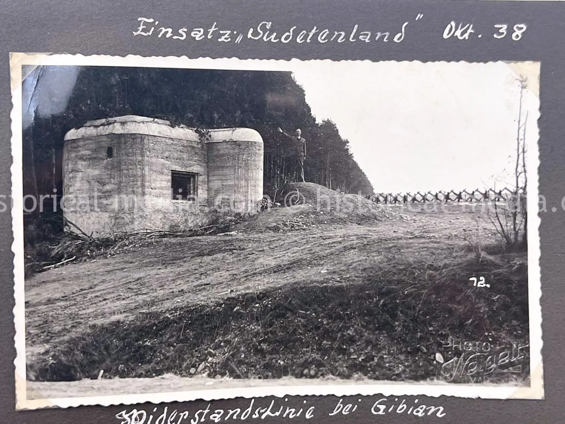 GERMAN ARMY PHOTO ALBUM - HITLER PHOTOS - SUDETENLAND, POLAND, WARSAW GHETTO - TOP!