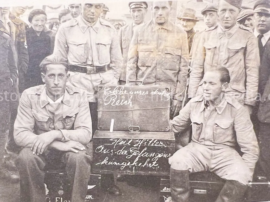 GERMAN ARMY PHOTO ALBUM - HITLER PHOTOS - SUDETENLAND, POLAND, WARSAW GHETTO - TOP!
