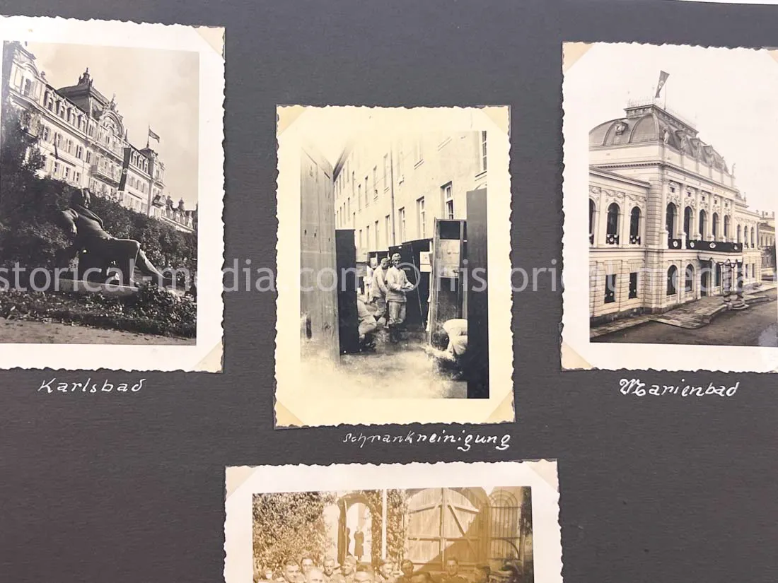GERMAN ARMY PHOTO ALBUM - HITLER PHOTOS - SUDETENLAND, POLAND, WARSAW GHETTO - TOP!