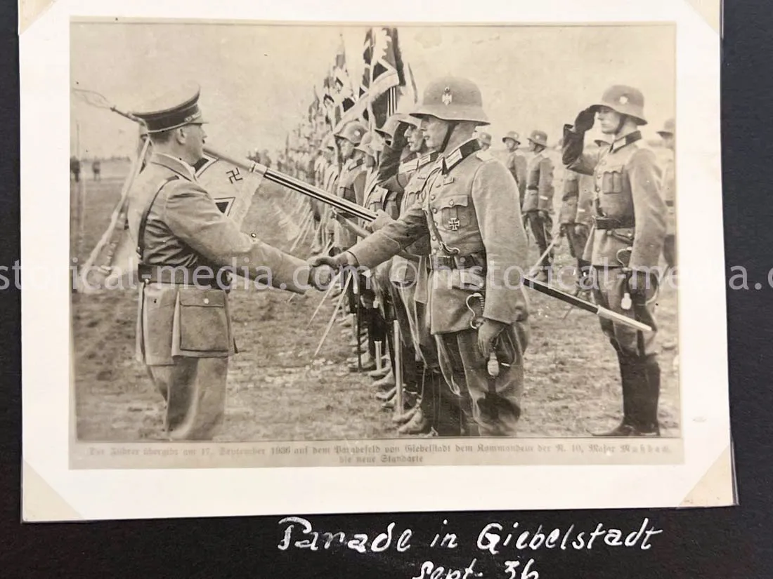 GERMAN ARMY PHOTO ALBUM - HITLER PHOTOS - SUDETENLAND, POLAND, WARSAW GHETTO - TOP!