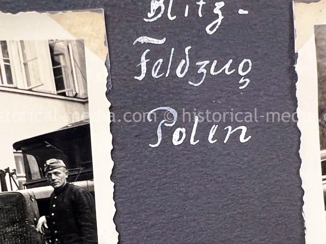 GERMAN ARMY PHOTO ALBUM - HITLER PHOTOS - SUDETENLAND, POLAND, WARSAW GHETTO - TOP!