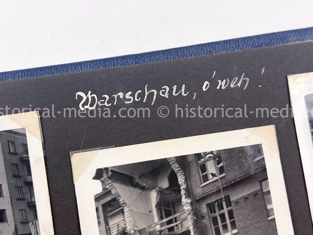 GERMAN ARMY PHOTO ALBUM - HITLER PHOTOS - SUDETENLAND, POLAND, WARSAW GHETTO - TOP!