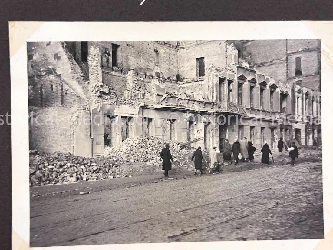 GERMAN ARMY PHOTO ALBUM - HITLER PHOTOS - SUDETENLAND, POLAND, WARSAW GHETTO - TOP!