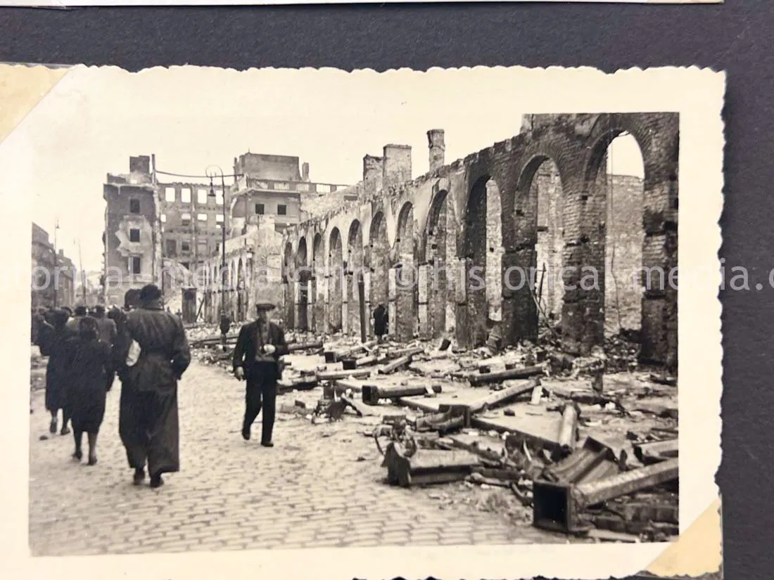 GERMAN ARMY PHOTO ALBUM - HITLER PHOTOS - SUDETENLAND, POLAND, WARSAW GHETTO - TOP!