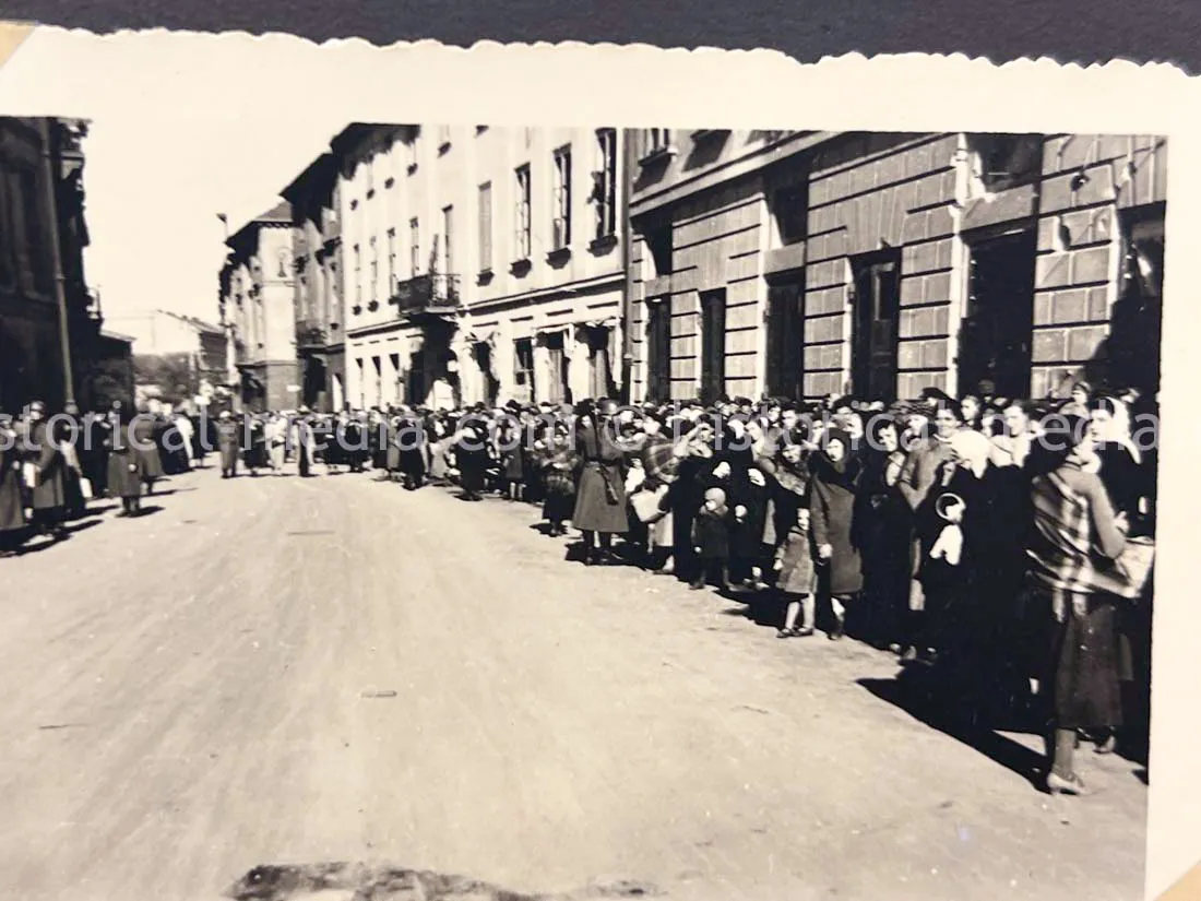 GERMAN ARMY PHOTO ALBUM - HITLER PHOTOS - SUDETENLAND, POLAND, WARSAW GHETTO - TOP!