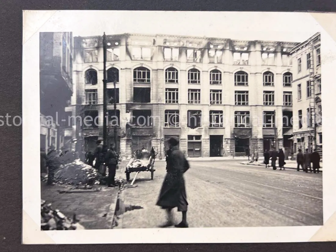 GERMAN ARMY PHOTO ALBUM - HITLER PHOTOS - SUDETENLAND, POLAND, WARSAW GHETTO - TOP!