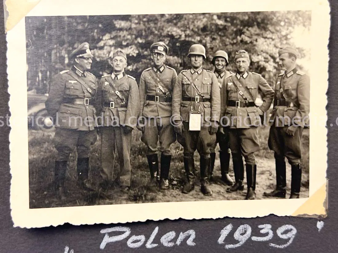 GERMAN ARMY PHOTO ALBUM - HITLER PHOTOS - SUDETENLAND, POLAND, WARSAW GHETTO - TOP!